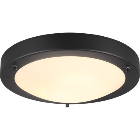Plafonnier salle de bain condus noir 315 ip44 e27