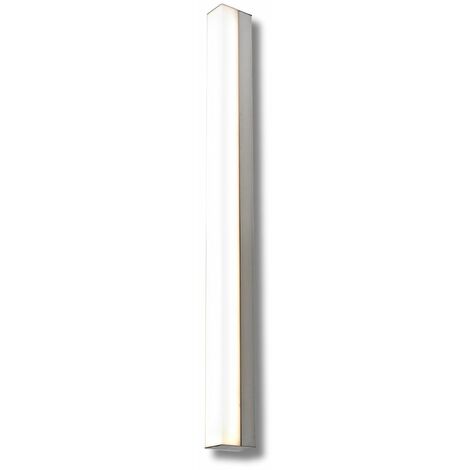 Plafonnier Salle de Bain IP44 (60cm 12W 950lm 4000K) Chrome - Voltman