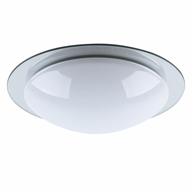 Etc-shop - Plafonnier salle de bain plafonnier ciel étoilé lampe lumière du jour plafond, cct IP44, 1x led 12W 900Lm blanc chaud / blanc froid, DxH
