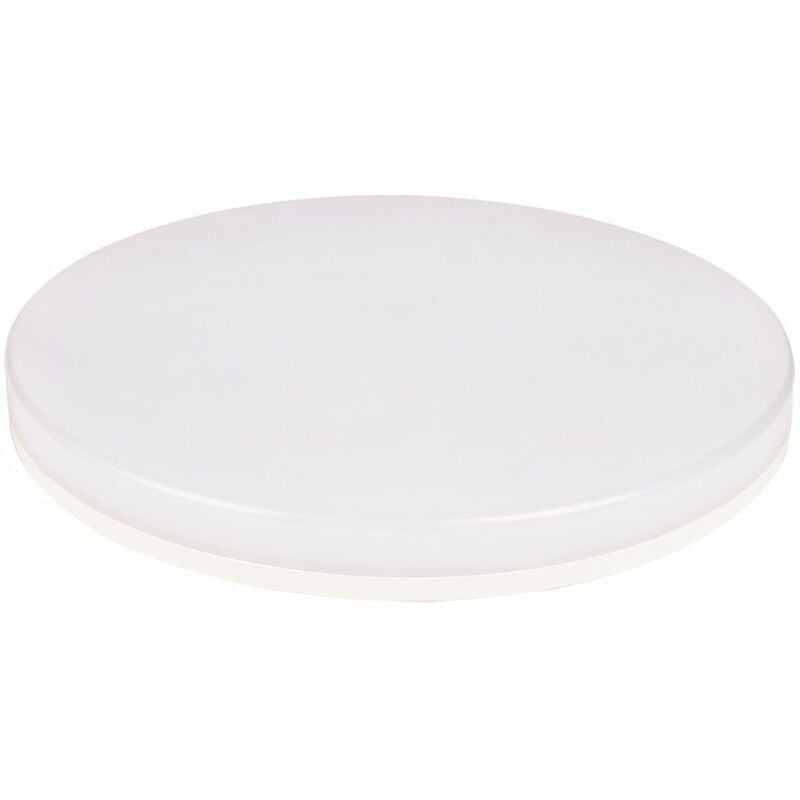 Plafonnier rond spécial Salle de Bain IP44 (15 w 1350lm 4000K) - Blanc Voltman
