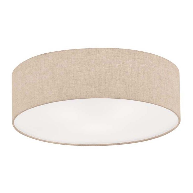 Fischer - Plafonnier salon lampe chambre luminaire métal lin d 60 cm