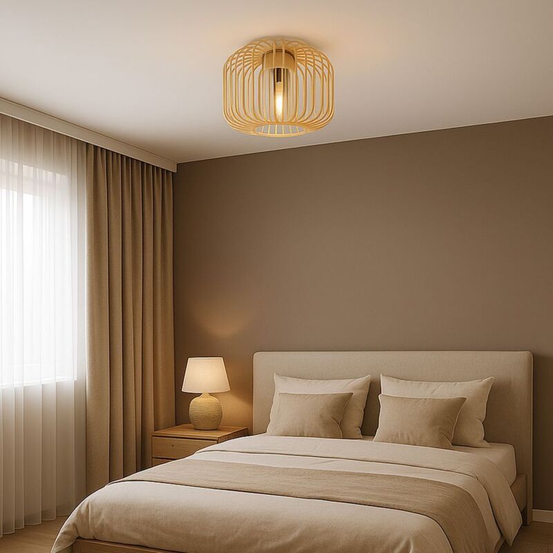 Globo Lighting - Plafonnier salon lampe plafonnier métal verre couleur fumée tiges métalliques