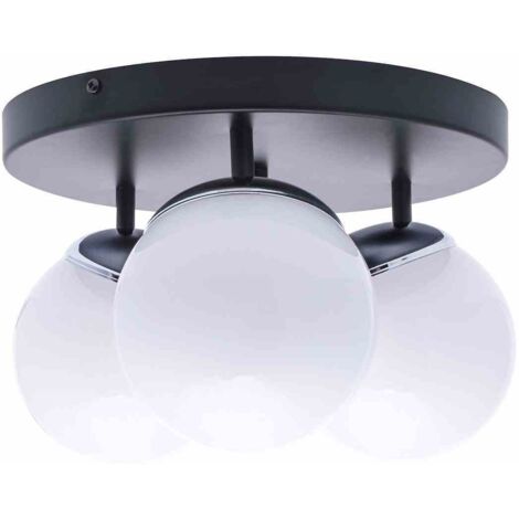 Plafonnier SFERA NOIR/CHROME 3xE14