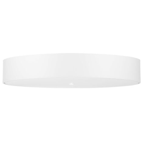 Plafonnier Skala tissu, verre, acier 6xE27 Sollux