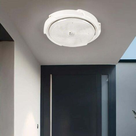 Plafonnier solaire LED pour jardin, garage, applique murale ou porche - 60 W