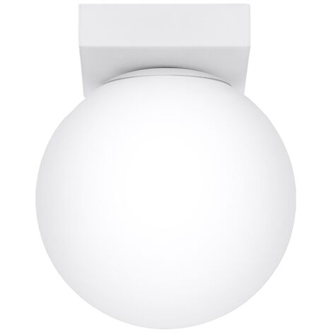 Plafonnier Sollux YOLI boule verre mat blanc 12cm G9