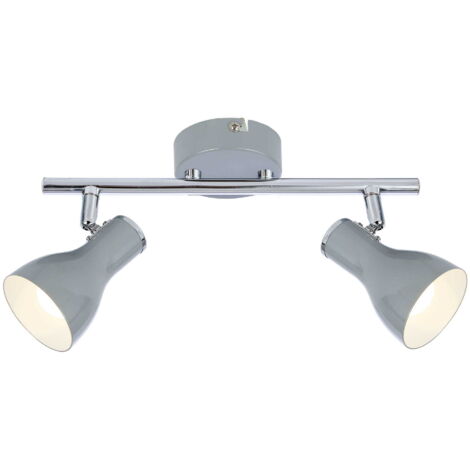 Plafonnier spot Candellux Julie 2xE14 chrome métal
