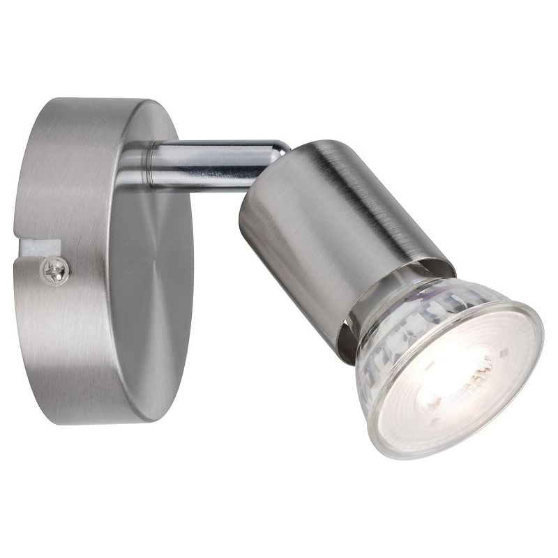 Plafonnier spot Carolina max. 1x10W GU10 nickel mat 230 v métal Paulmann