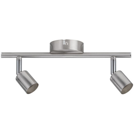 Plafonnier spot Carolina max. 2x10W GU10 nickel mat 230 V métal - Paulmann