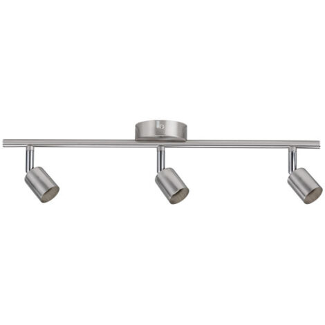 Plafonnier spot Carolina max. 3x10W GU10 nickel mat 230 V métal - Paulmann