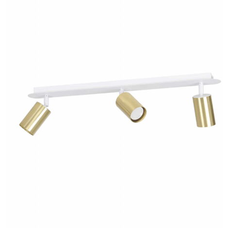Plafonnier spot Emibig Zen 3xGU10 laiton/blanc 72 cm