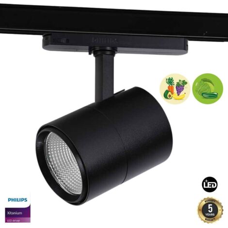 Plafonnier spot encastrable 3W - Orientable - Chip CREE - Blanc Neutre - Noir