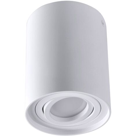 Plafonnier spot rond blanc 1xGU10 orientable Polux