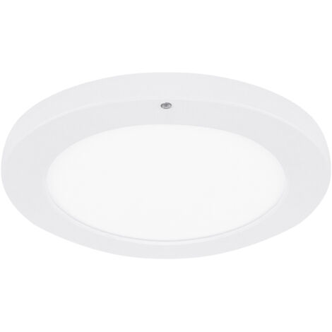 Plafonnier Struhm Olgierd blanc Ø17,5 12W détecteur CCT