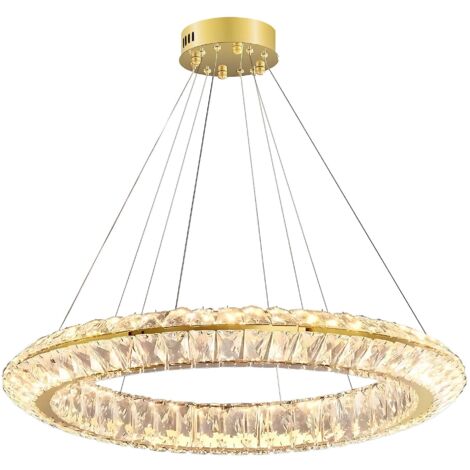 PLAFONNIER SUSPENDU À LED TOOLIGHT  APP1769-CP GOLD 80CM