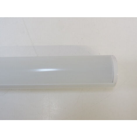Plafonnier suspendu Linéaire LED 24W argent longueur 1200mm Ø 40mm 4000K 3000lm 230V diffuseur opale 120° IP20