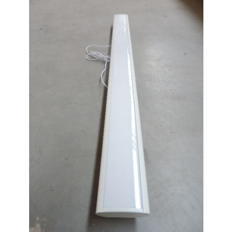 Plafonnier suspendu lineaire ovale LED 36W blanc 4000K 3140lm sur socle 1200x98x34mm 230V IP40 CL9834