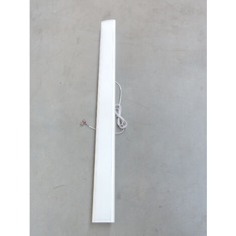 Plafonnier suspendu lineaire ovale LED 36W froid 6000K 3150lm sur socle 1200x98x34mm 230V IP40 CL9834