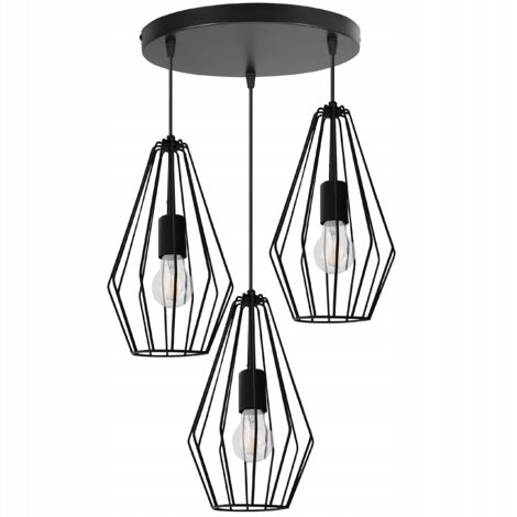 Plafonnier suspendu Loft avec fil LED E27
