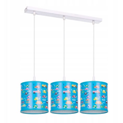 Plafonnier suspendu lustre abat-jour CARS