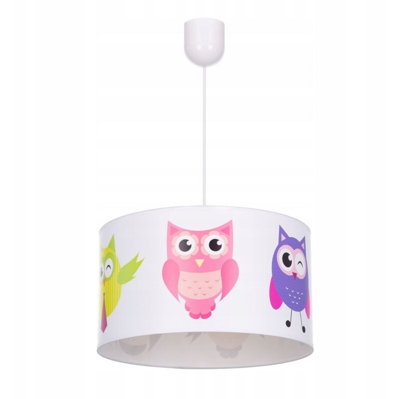 Plafonnier suspendu lustre abat-jour hibou