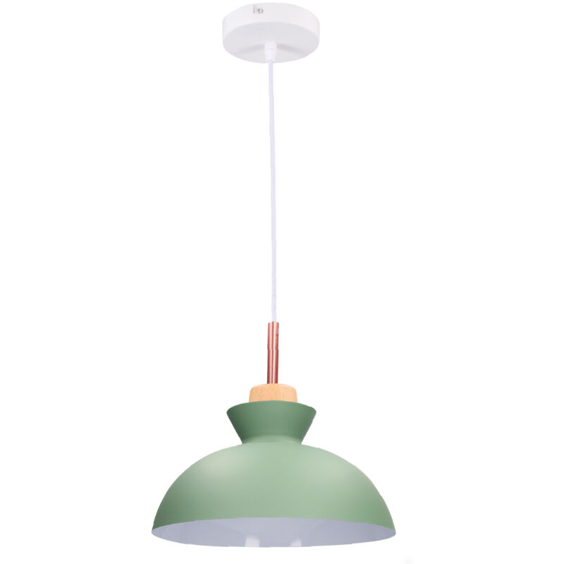 Plafonnier suspendu série Sompara E27 Ø280mm Vert