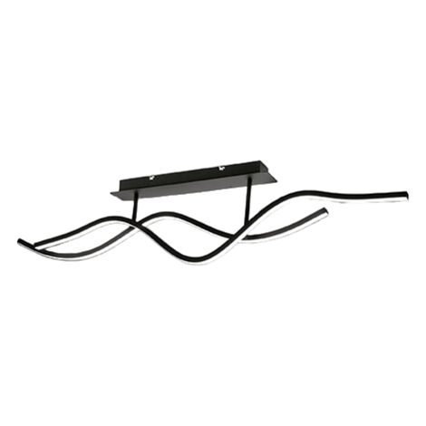 Plafonnier suspendu Sinuo LED 36W noir 3666-65-101 Fabas Luce