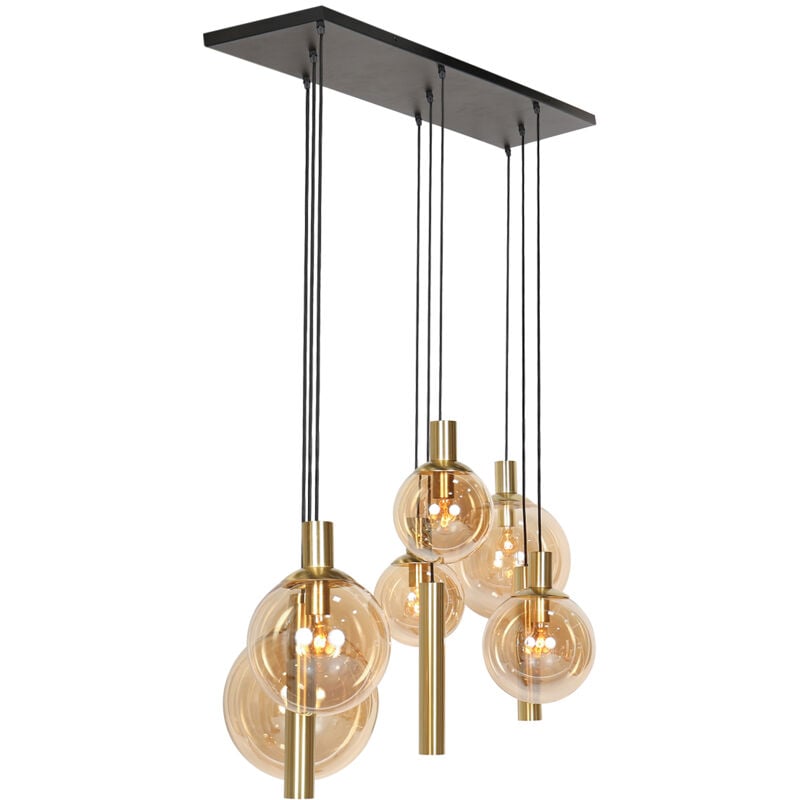 Steinhauer - suspension - Bollique LED - laiton - verre métal -