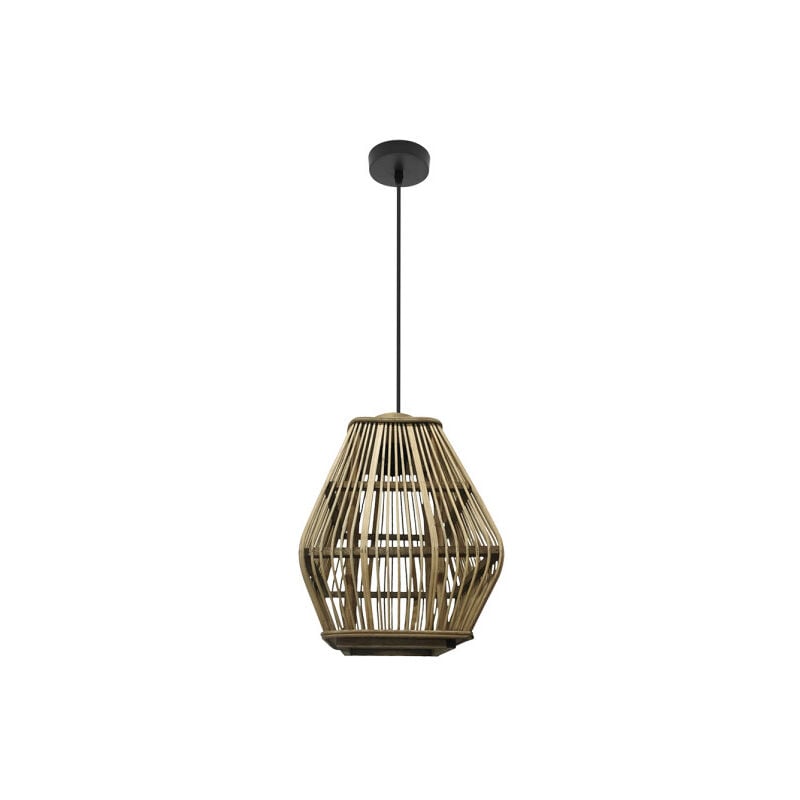 Suspension de plafonnier Tojar Bambou noir/naturel 1xe27 23d