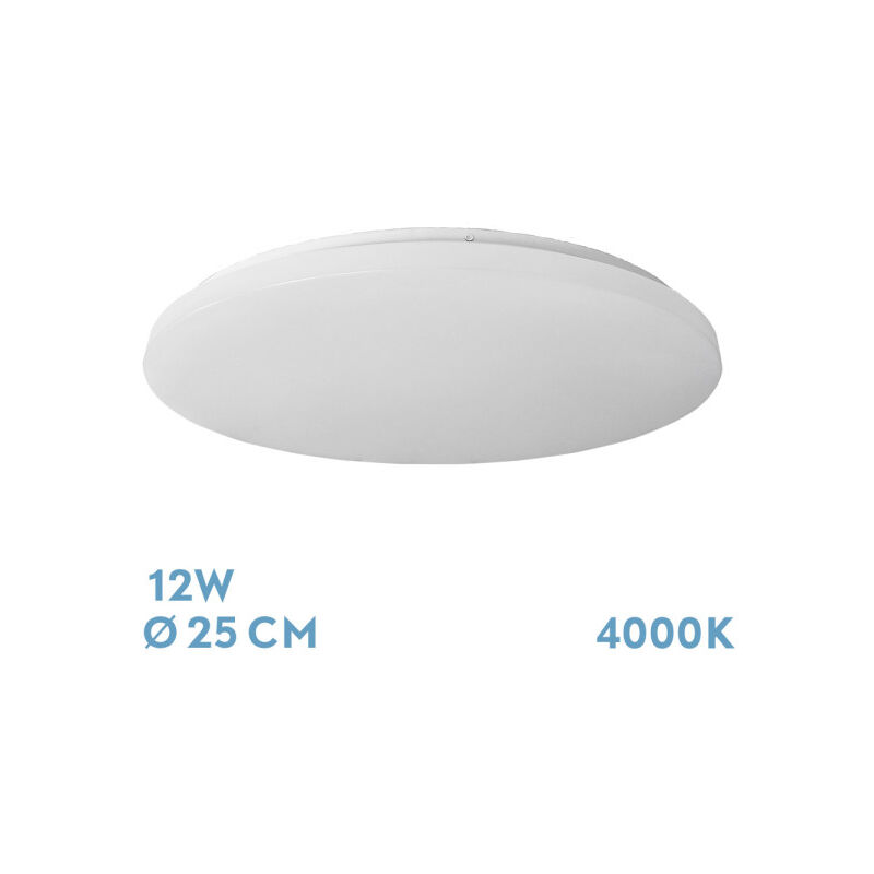 Akunadecor Plafond Led Modèle Tadeo White Rond 12 w Lumière neutre Akunadecor Plafond Led Modèle Tadeo White Rond 12 w Lumière neutre