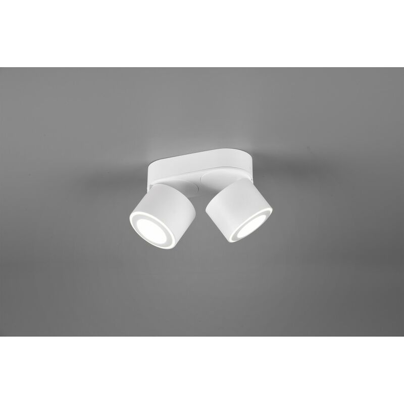 Trio - Plafone 2 Spot Led L18 cm Taurus Bianco Lighting