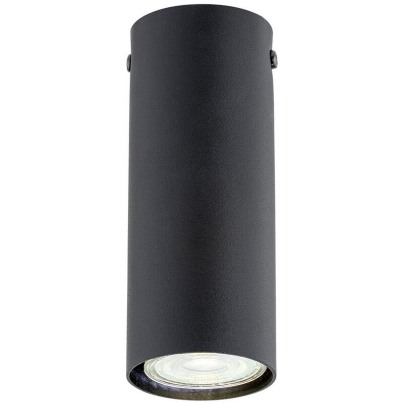 Spot d'Intérieur Tecno, Acier peint par poudrage, Noir, 6x15x6 cm