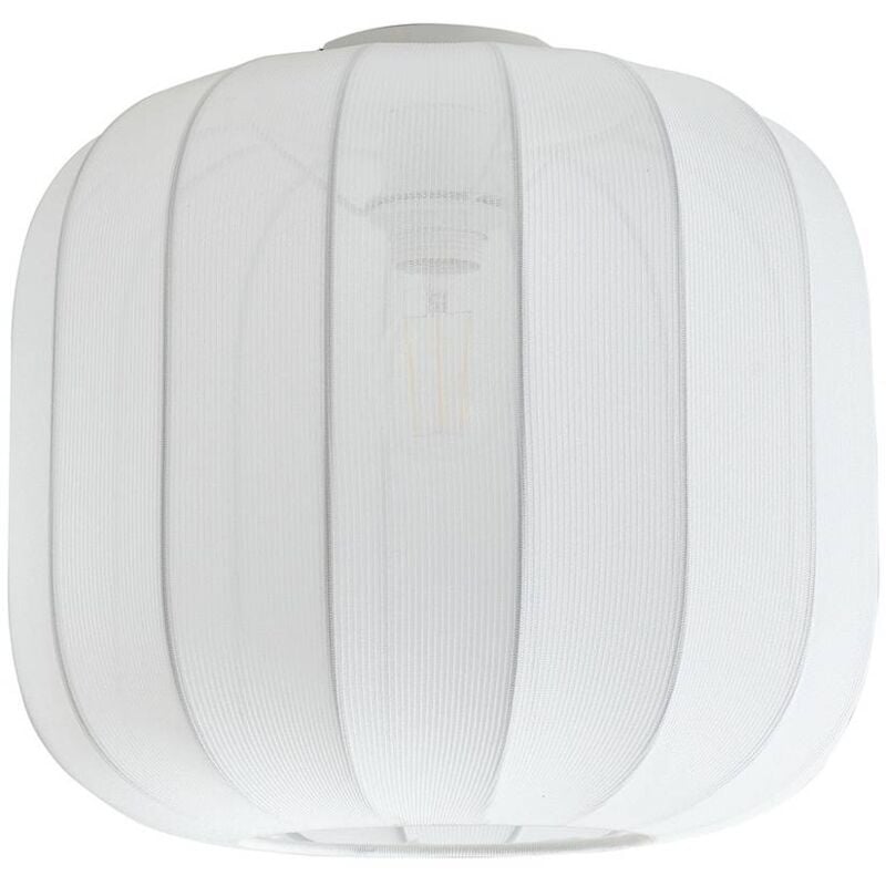 Plafonnier Tissu à intensité variable 'Helin' en textile pour salon & salle à manger