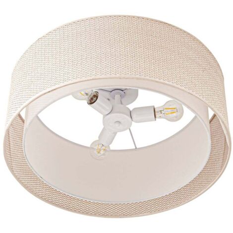 Plafonnier Tissu à intensité variable 'Soula' pour salon & salle à manger