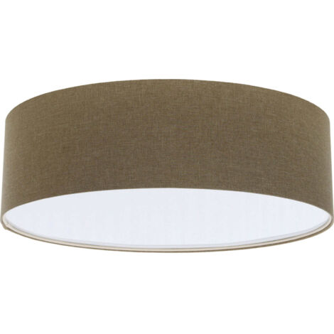 Plafonnier tissu blanc boho élégant lumière douce et design - Ø 40 cm - H20 cm
