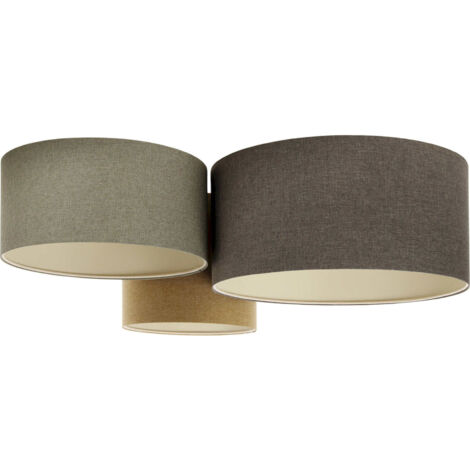 Plafonnier tissu boho élégant lumière douce ajustable - Crème beige élégant