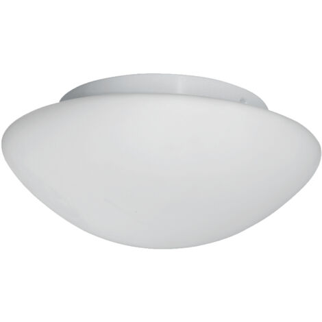 Plafonnier TOKYO 3L salle de bain IP44 CLII Metal Blanc verre opale E27 max 3x60w Diam 35cm