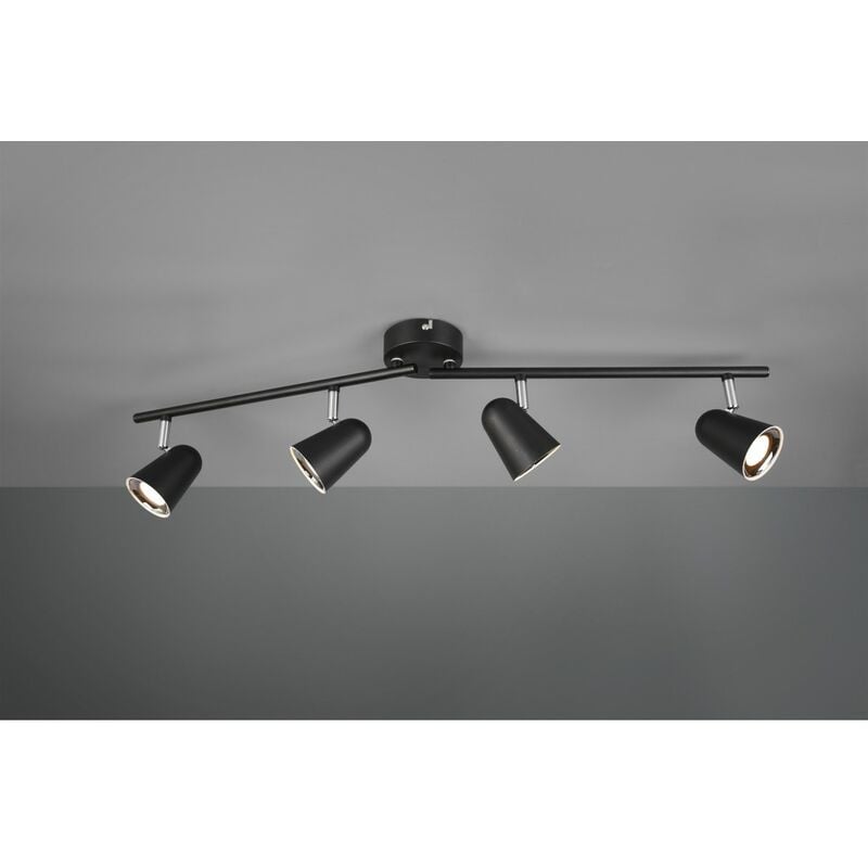 Spot Toulouse Noir 4 Spot Led L78 cm Trio Lighting