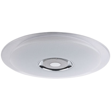 Globo – Plafonnier LED 60cm – Métal et acrylique – Couleurs RGBW – Télécommande incluse – Contrôle via application smartphone – IP20