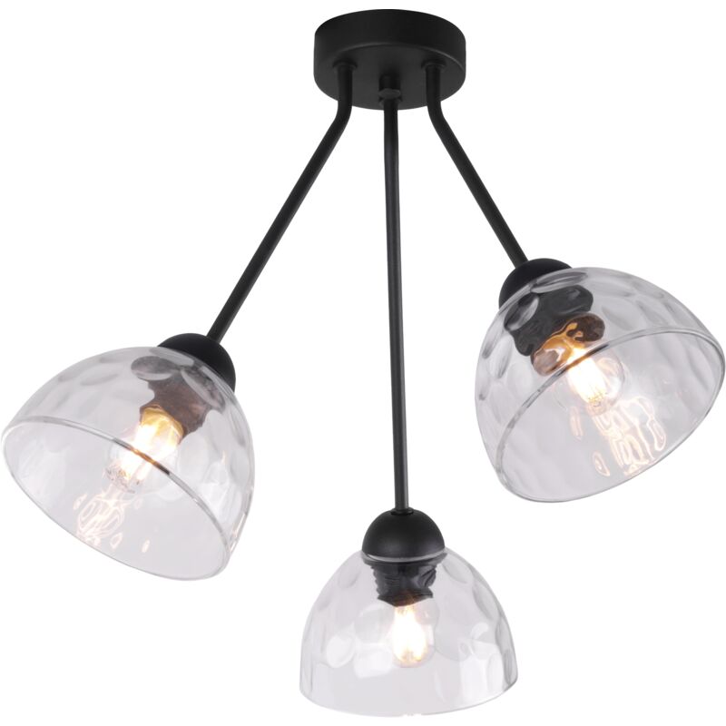 Plafonnier Venice Trio Abat-Jour Transparent E27