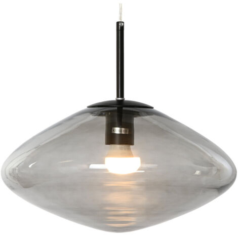 Plafonnier Verre 36X36X20 Gris