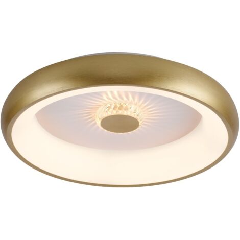 Plafonnier Vertigo Ø46,5 LED 29W laiton, télécommande