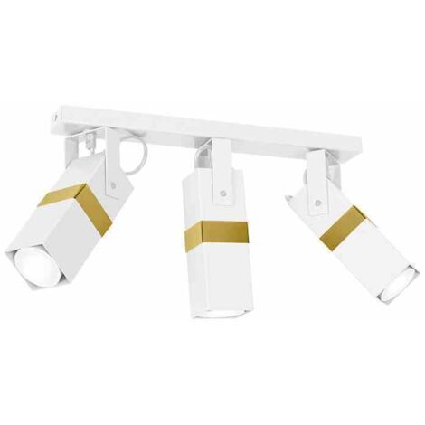 Plafonnier VIDAR BLANC/OR 3xGU10