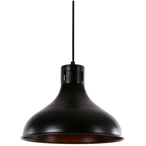 Plafonnier Vintage Noir Design Rétro Industriel - Edm