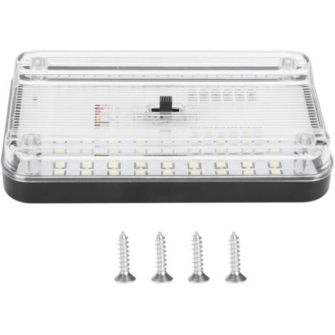 Plafonnier Voiture LED 36 SMD, Lampe de Lecture Intérieure pour Toit, Éclairage Auto DC 12V, Accessoires Luminaires Voiture