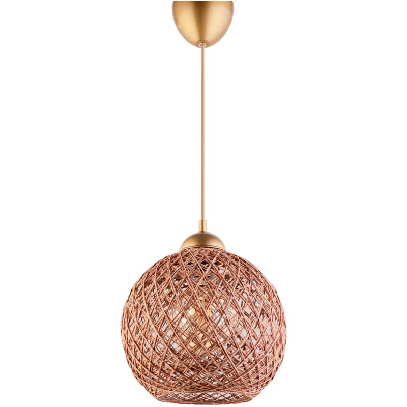 Wellhome - Lampe au toit de 54 cm. Brun, type e 27 max 60 w - Brun