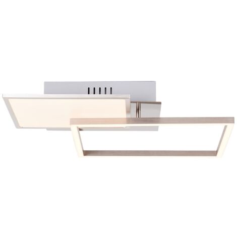 Plafonnier Zelia 2 compartiments 41cm inox - G99378/68