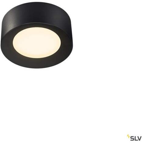 Plafonniers intérieurs LED FERA 25 plafonnier intérieur noir mat LED 195W 3000K/4000K variable Dali - SLV 1002968