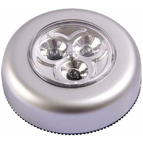 Plafonniers Lampes Spots Led Autocollants à Piles Veilleuse à Pousser Spotlights Batteries Bébé à Contrôle Tactile Lampe De Chevet Pour Chambre D'enfant Lumière De Nuit Placard