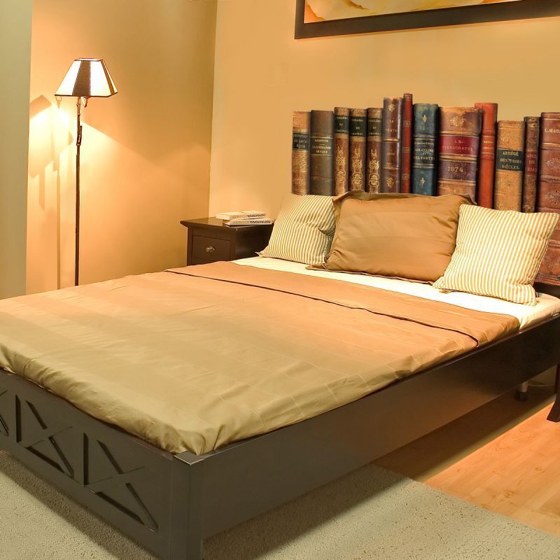 Sticker mural hd pour tête de lit, 160 cm x 60 cm, série de livres anciens, décoration murale unique.